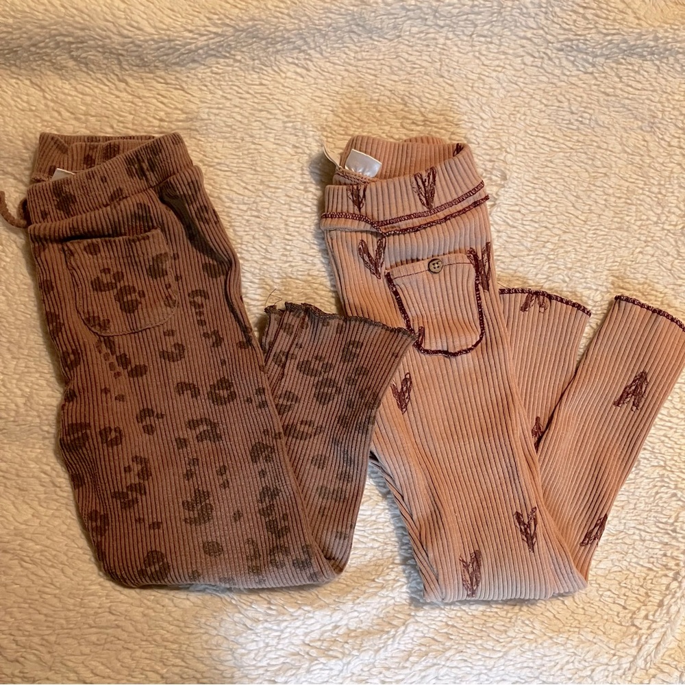 Zara Toddler Girl Ribbed Pants Size 3-4T